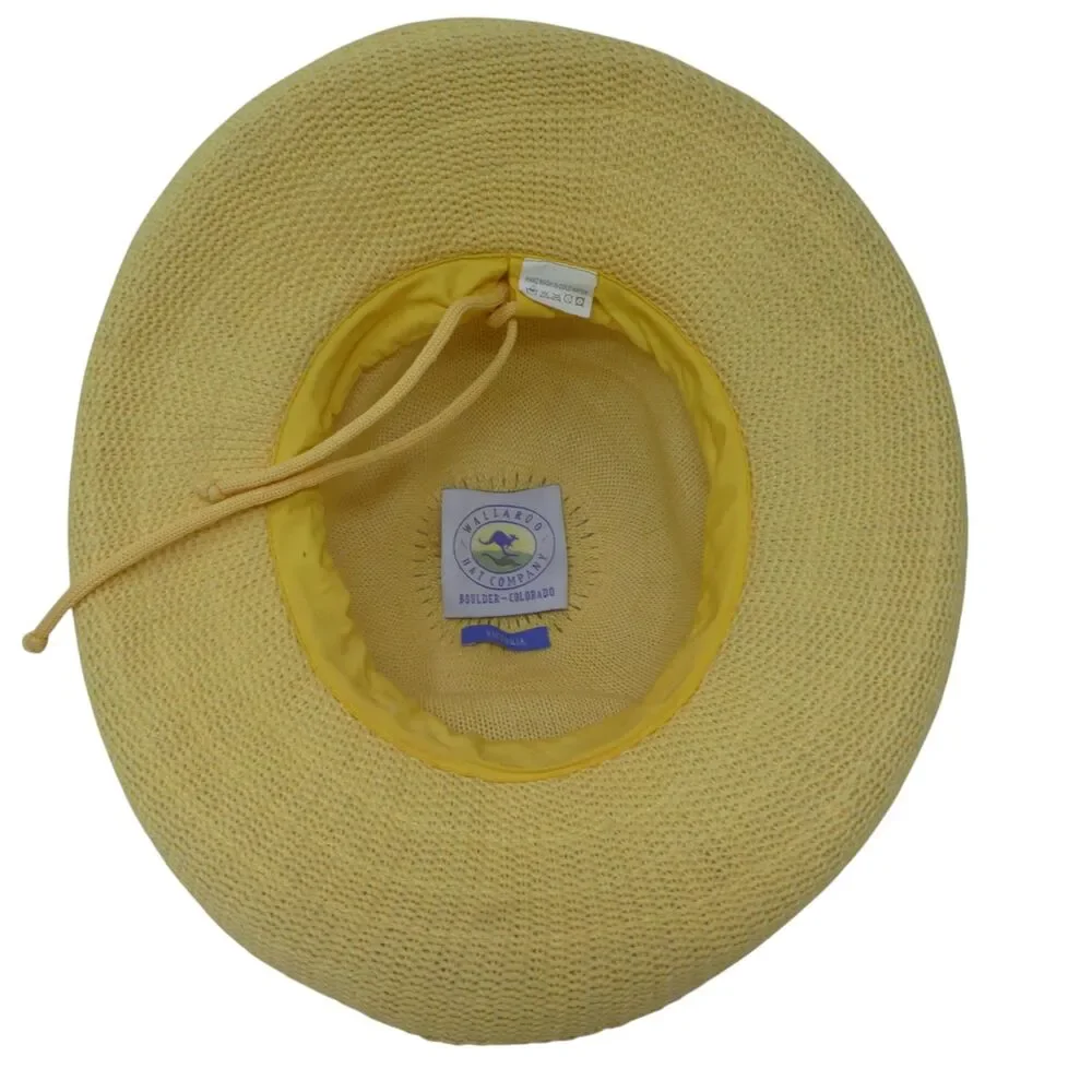 Wallaroo Hat Company Victoria Yellow‎ Poly-Straw Sun Protection Hat